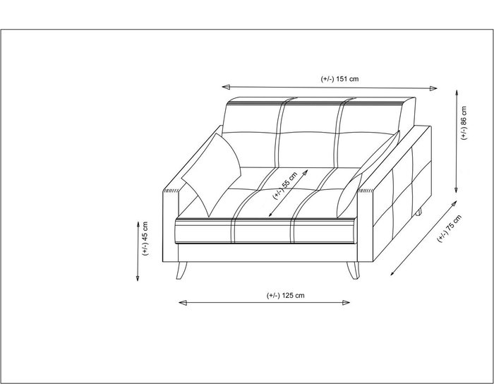 Atelier Del Sofa Polya Sofá Cama de 2 Plazas - Beige Atelier Del Sofa Polya Sofá Cama de 2 Plazas - Beige